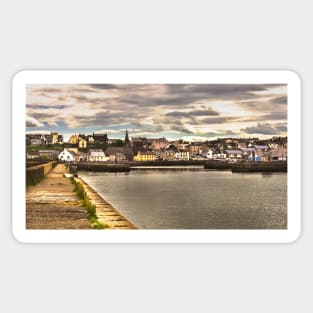 Maryport Quayside On The Cumbrian Coast Sticker